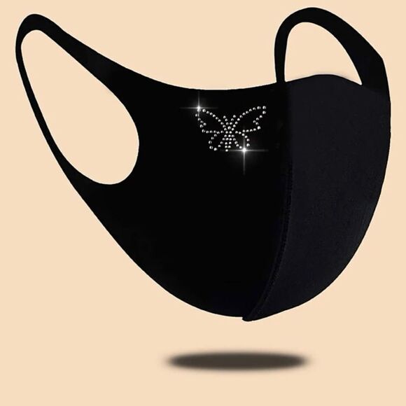 Butterfly Bling Face Mask - Picture 1 of 1